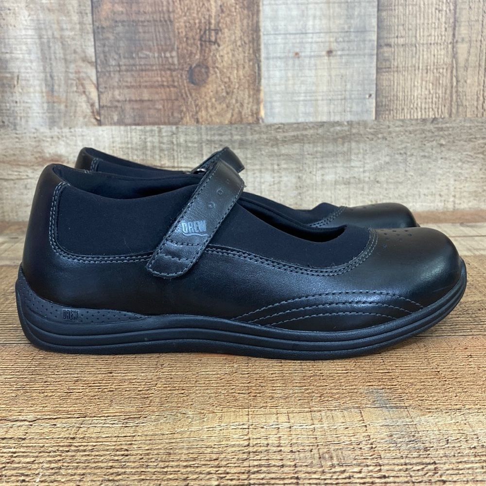 Drew Black Black Rose Mary Jane Shoes Womens 6.5W Comfort Stretch